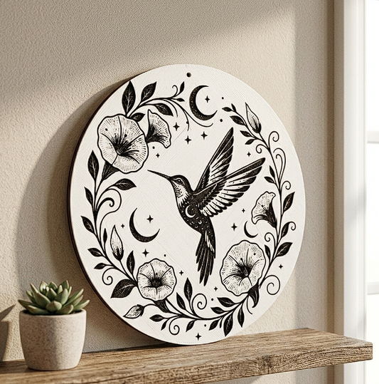 Celestial Hummingbird Wall Art