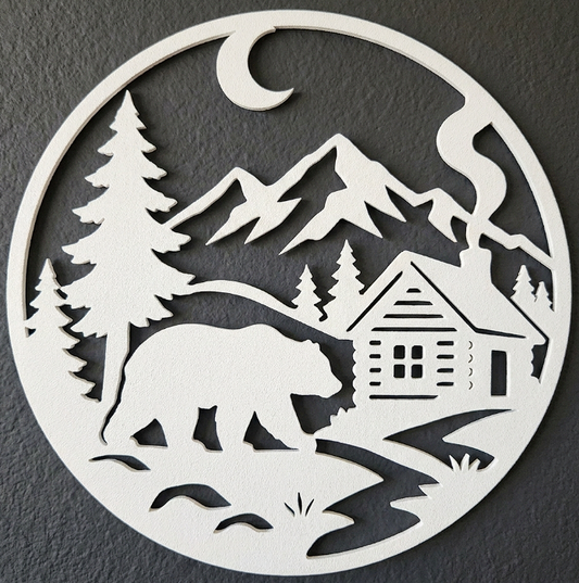 Bear Cabin Wilderness Wall Art