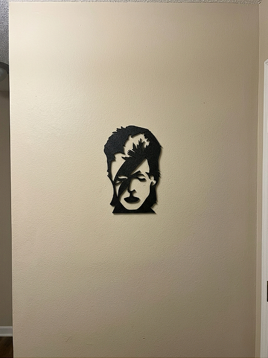 David Bowie Silhouette Wall Art