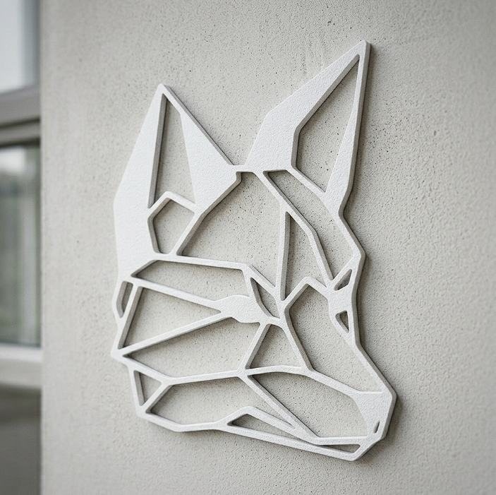 Geometric Fox Head Wall Art