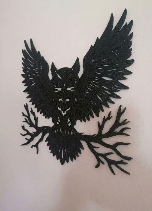 Owl Silhouette Wall Art