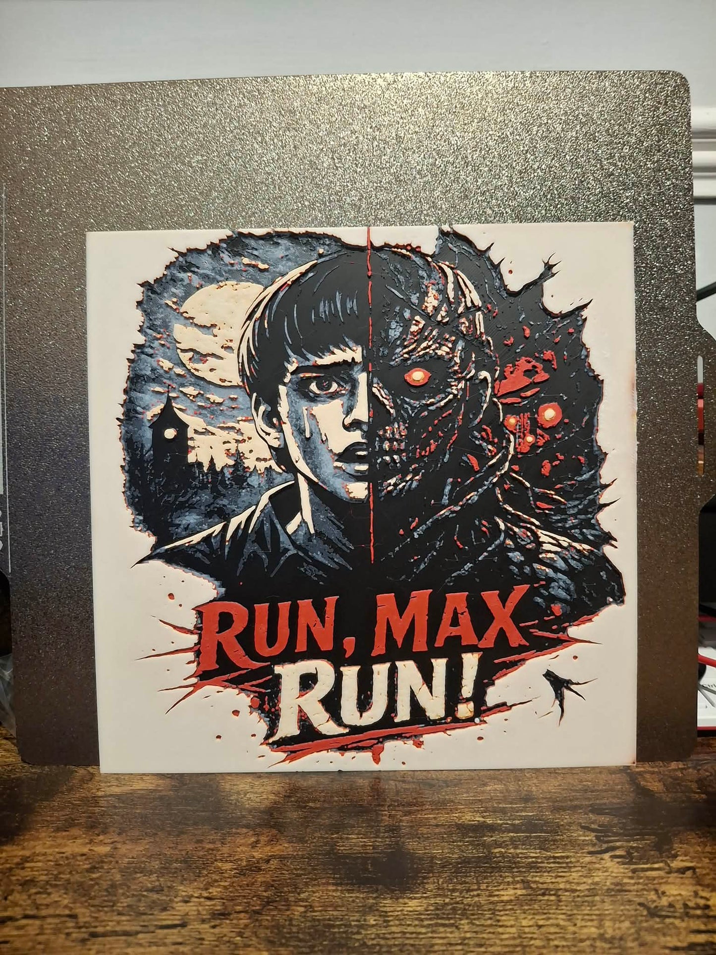 Run, Max, Run! Split-Face Poster Wall Art