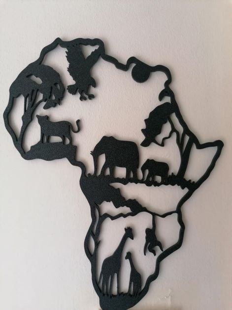 African Wildlife Continent Wall Art
