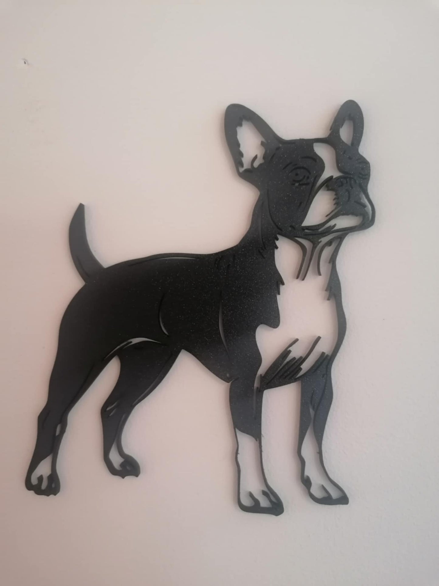 Boston Terrier Silhouette Wall Art