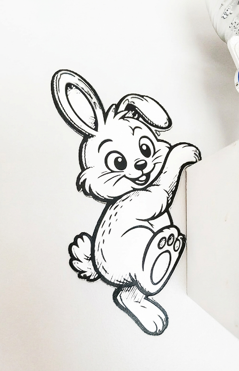 Bunny Corner Wall Art