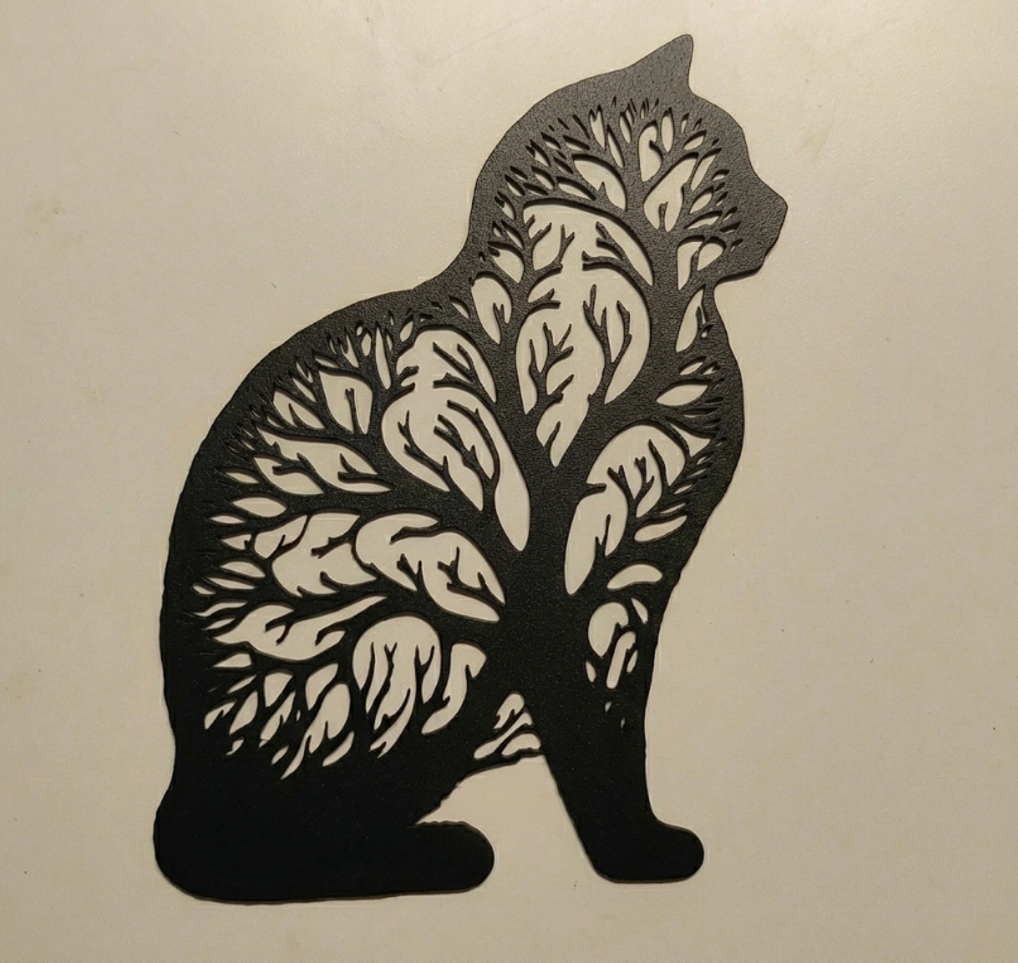 Cat Tree Silhouette Wall Art