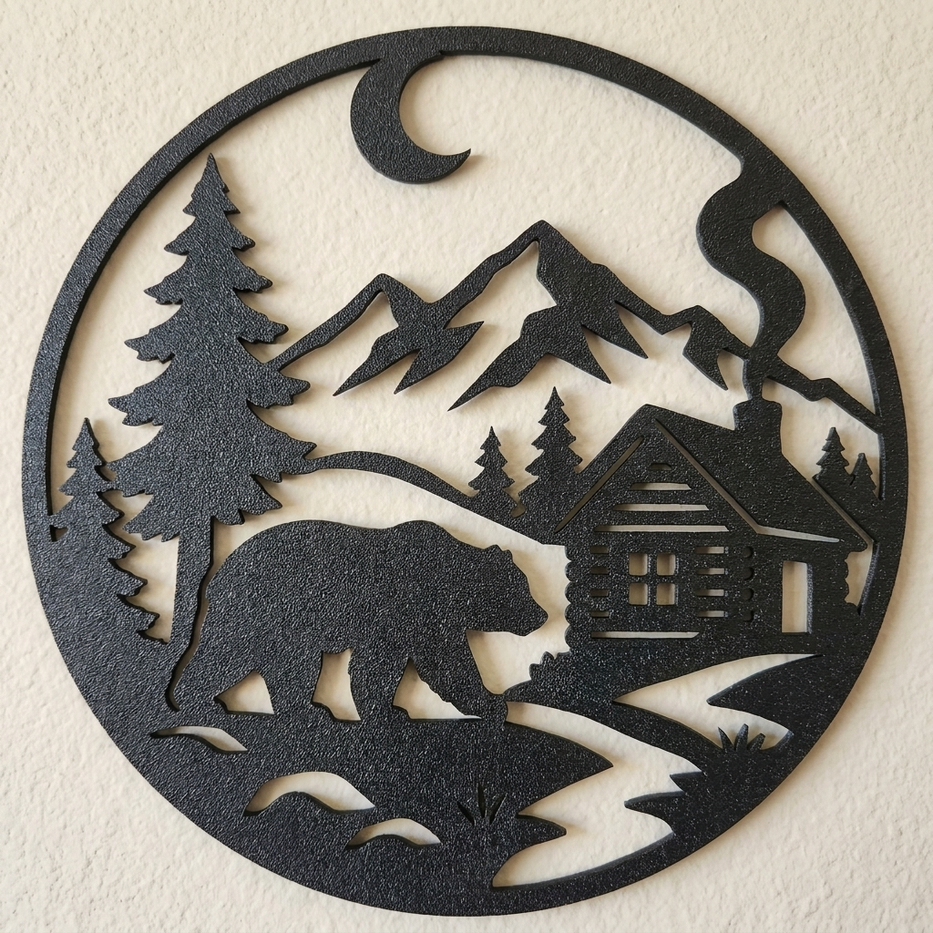 Bear Cabin Wilderness Wall Art