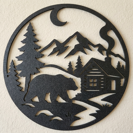 Bear Cabin Wilderness Wall Art