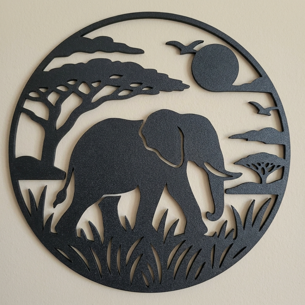 Elephant Savannah Wall Art