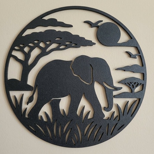 Elephant Savannah Wall Art