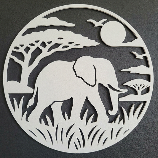 Elephant Savannah Wall Art