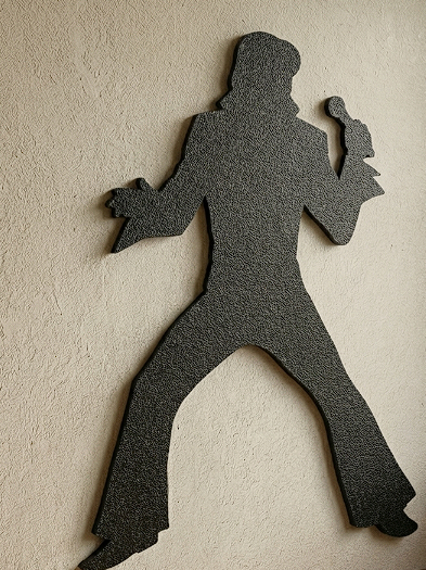 Elvis Inspired Silhouette Wall Art