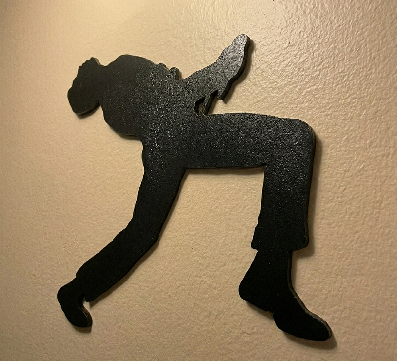 Freddie Mercury Inspired Silhouette Wall Art