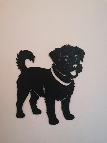 Jack Tzu Dog Silhouette Wall Art