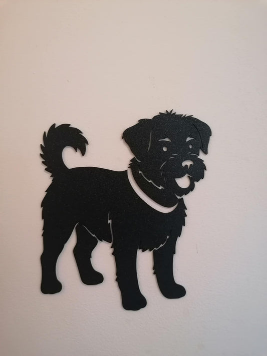 Jack Tzu Dog Silhouette Wall Art