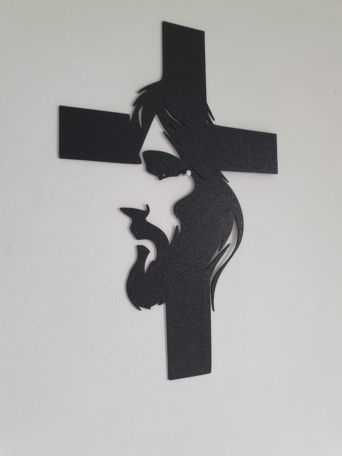 Jesus Cross Silhouette Wall Art