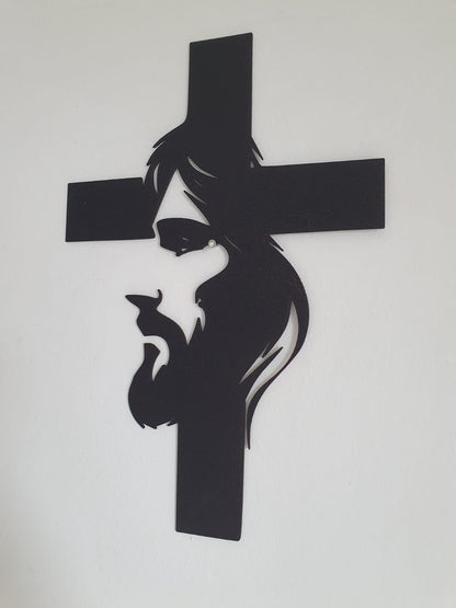 Jesus Cross Silhouette Wall Art