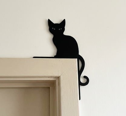 Kitten Silhouette Corner Wall Art