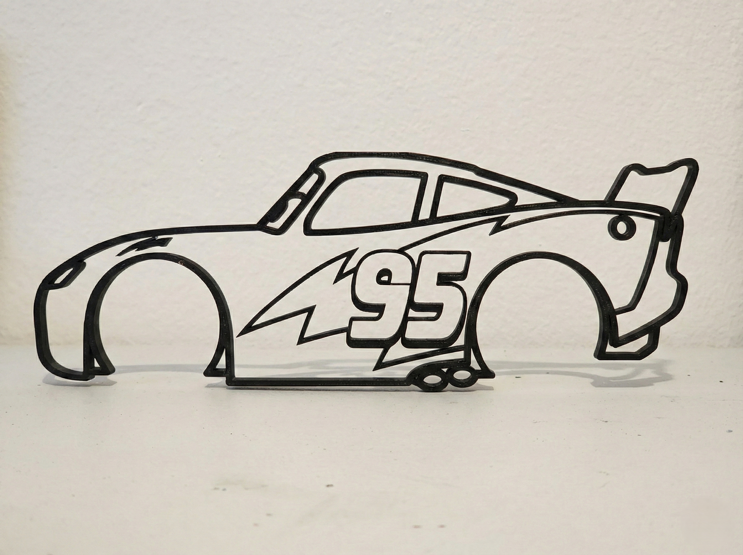 Lightning McQueen Silhouette Wall Art