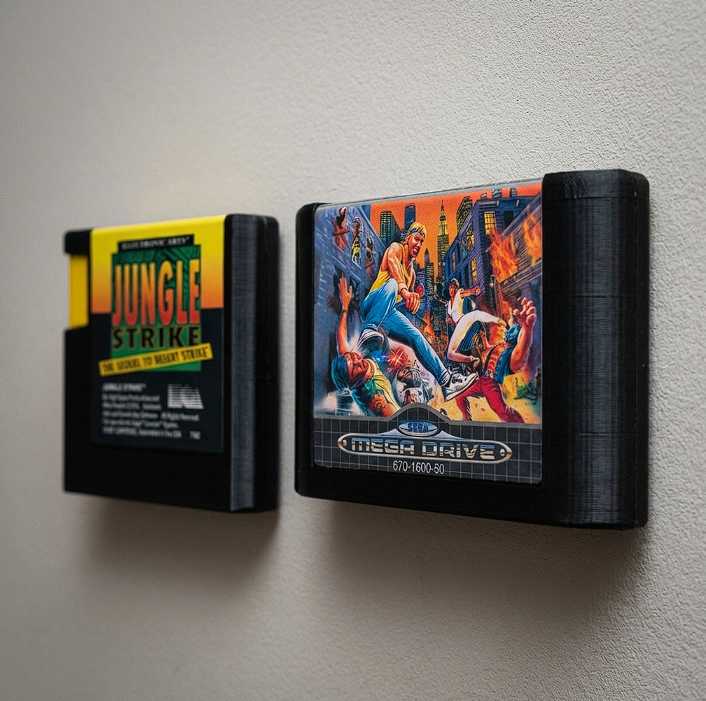 3D Printed Retro Sega‑Style Game Cartridges