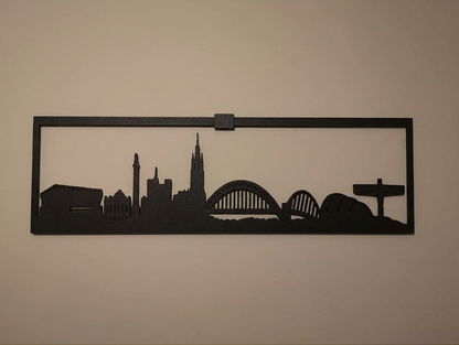Newcastle Skyline Silhouette Wall Art