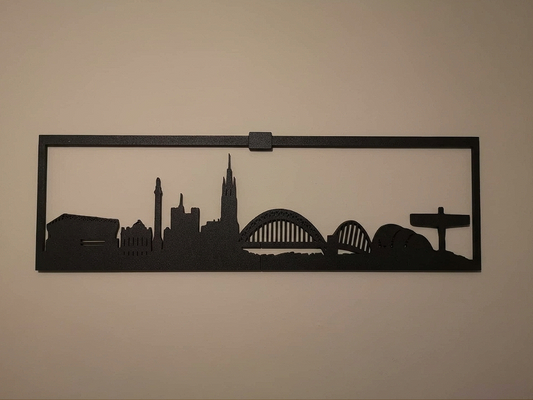 Newcastle Skyline Silhouette Wall Art