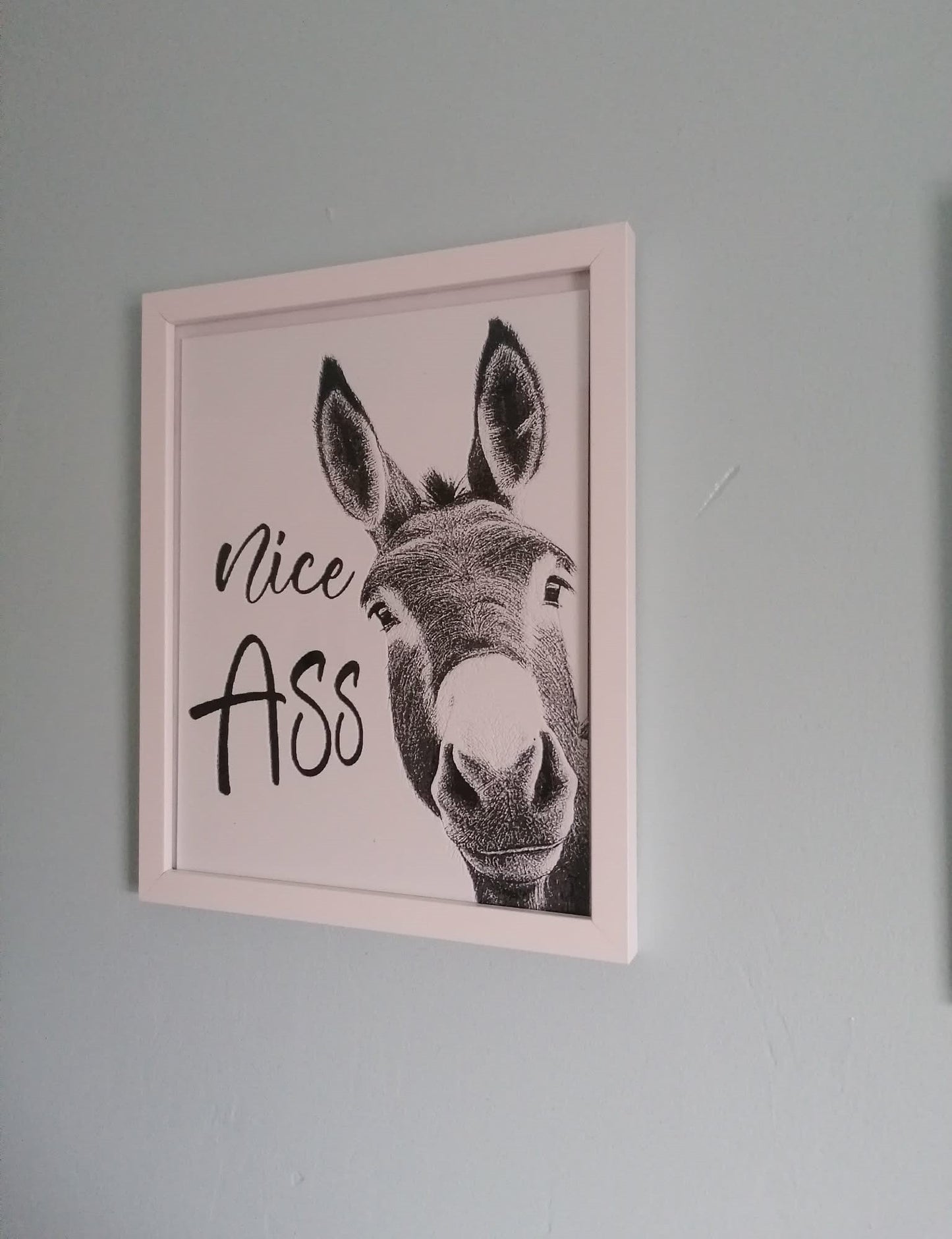 Nice Ass Donkey Wall Art – Funny Bathroom Decor (3D Printed)