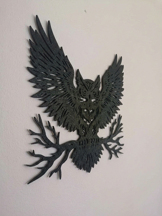 Owl Silhouette Wall Art