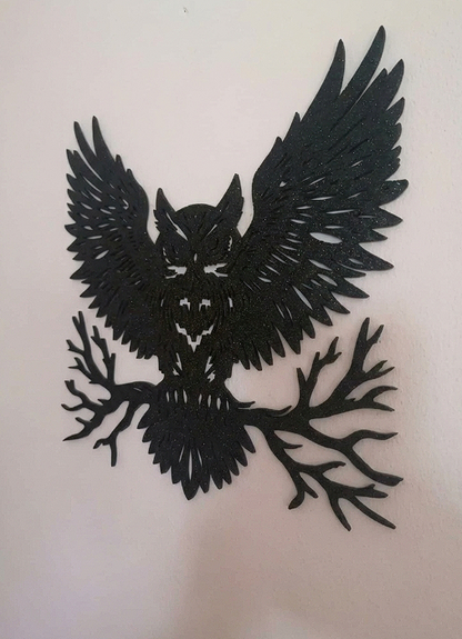 Owl Silhouette Wall Art