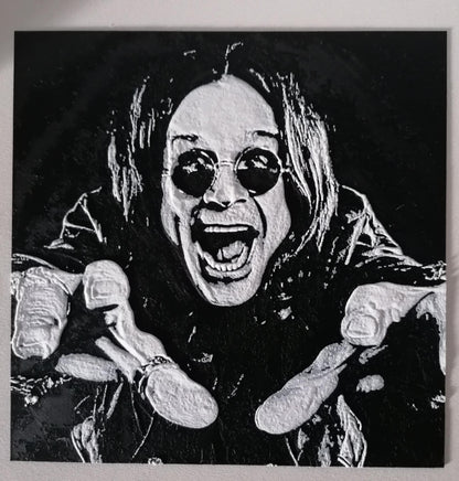 Ozzy Osbourne Inspired Silhouette Wall Art