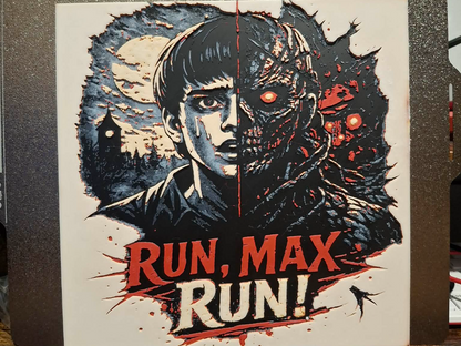 Run, Max, Run! Split-Face Poster Wall Art