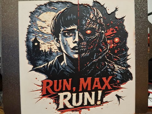 Run, Max, Run! Split-Face Poster Wall Art