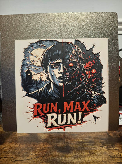 Run, Max, Run! Split-Face Poster Wall Art