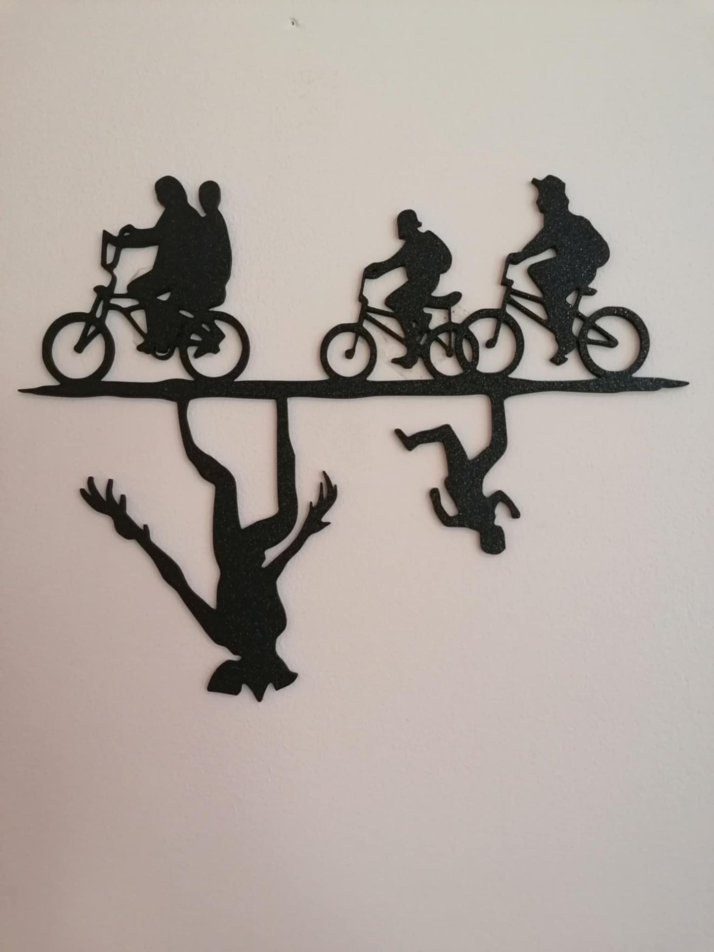 Cyclists on the Line Wall Art