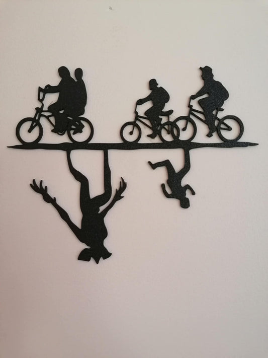 Cyclists on the Line Wall Art