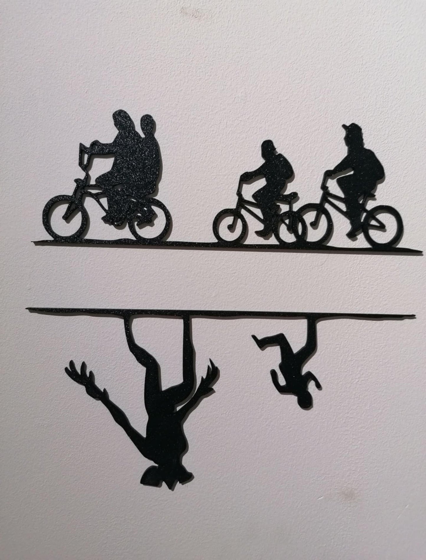 Cyclists on the Line Wall Art