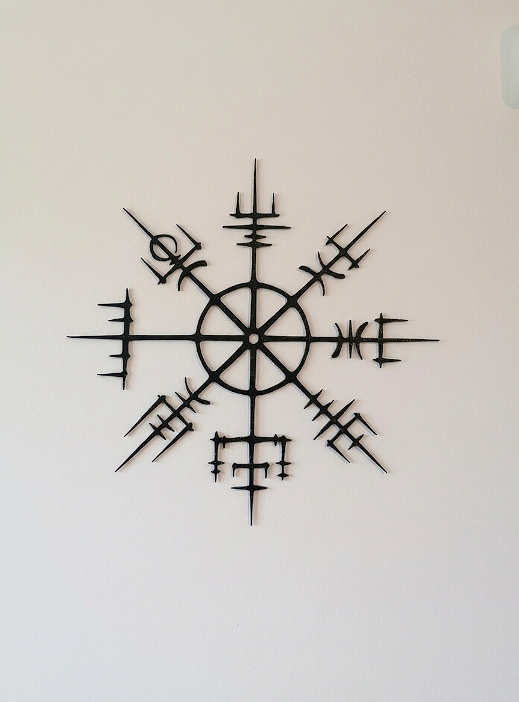 Vegvísir Viking Compass Wall Art