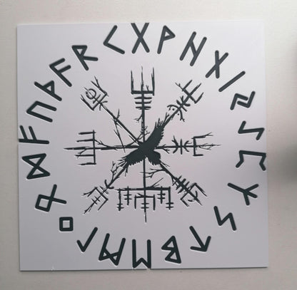 Viking Compass & Runes Wall Art