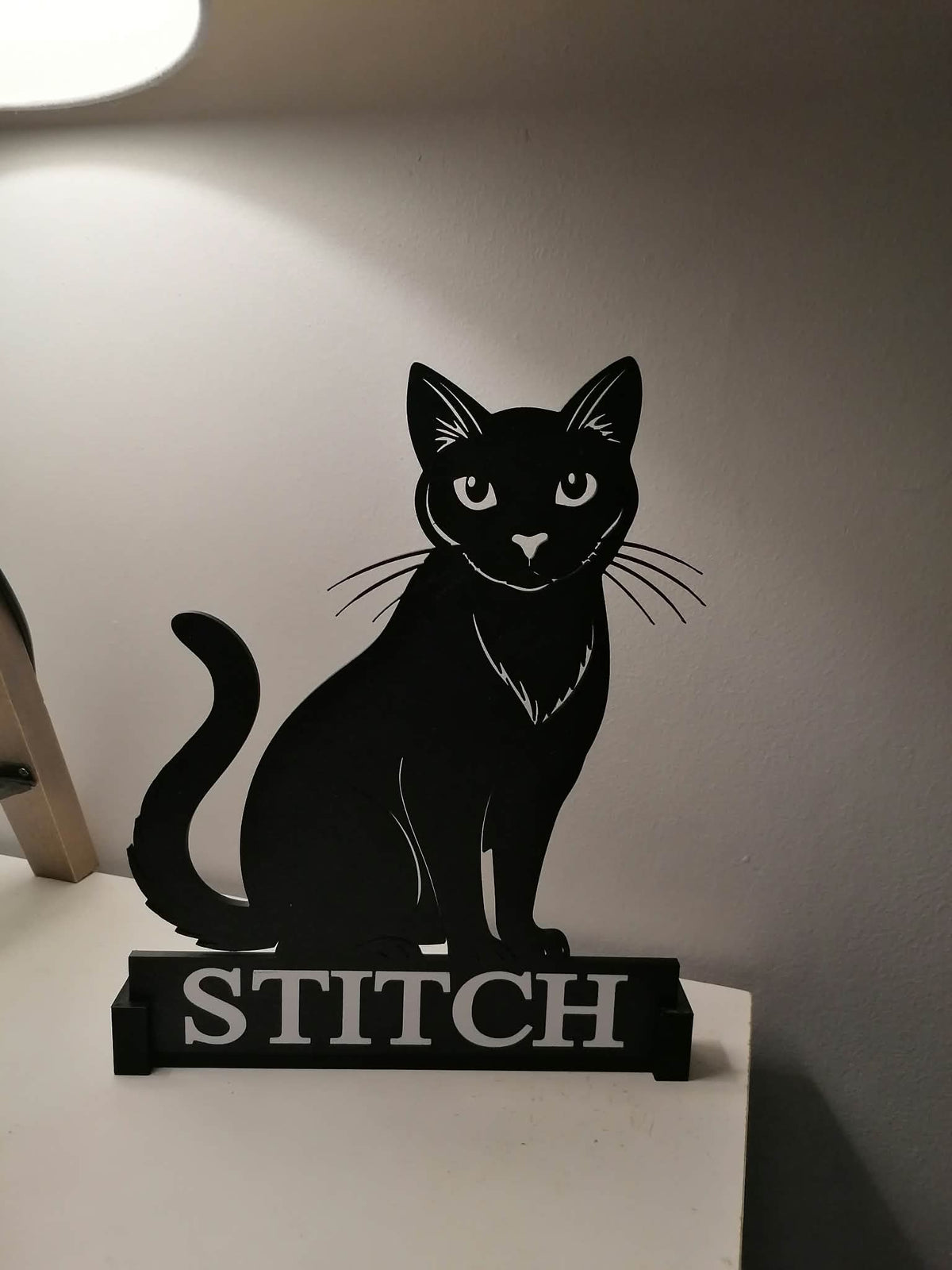 Black Cat Silhouette Wall Art