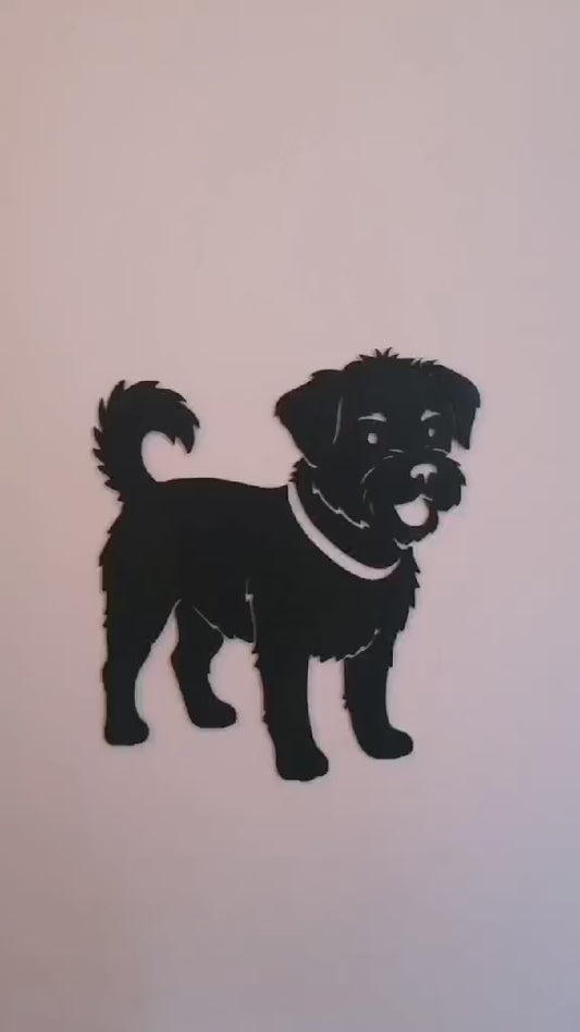 Jack Tzu Dog Silhouette Wall Art