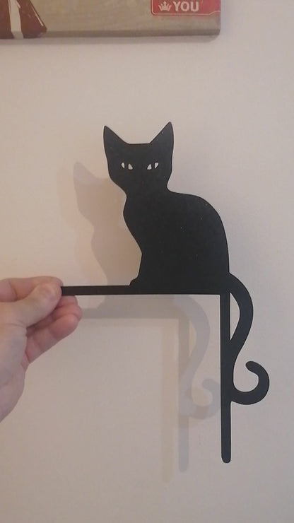 Kitten Silhouette Corner Wall Art