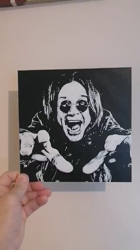 Ozzy Osbourne Inspired Silhouette Wall Art